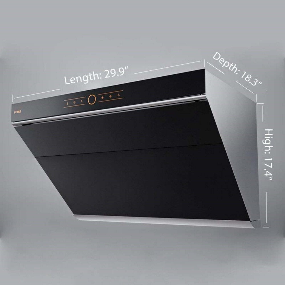 Fotile Slant Vent Series 30 in. 850 CFM Wall Mount Range Hood with Touchscreen and Color Options (JQG7501)