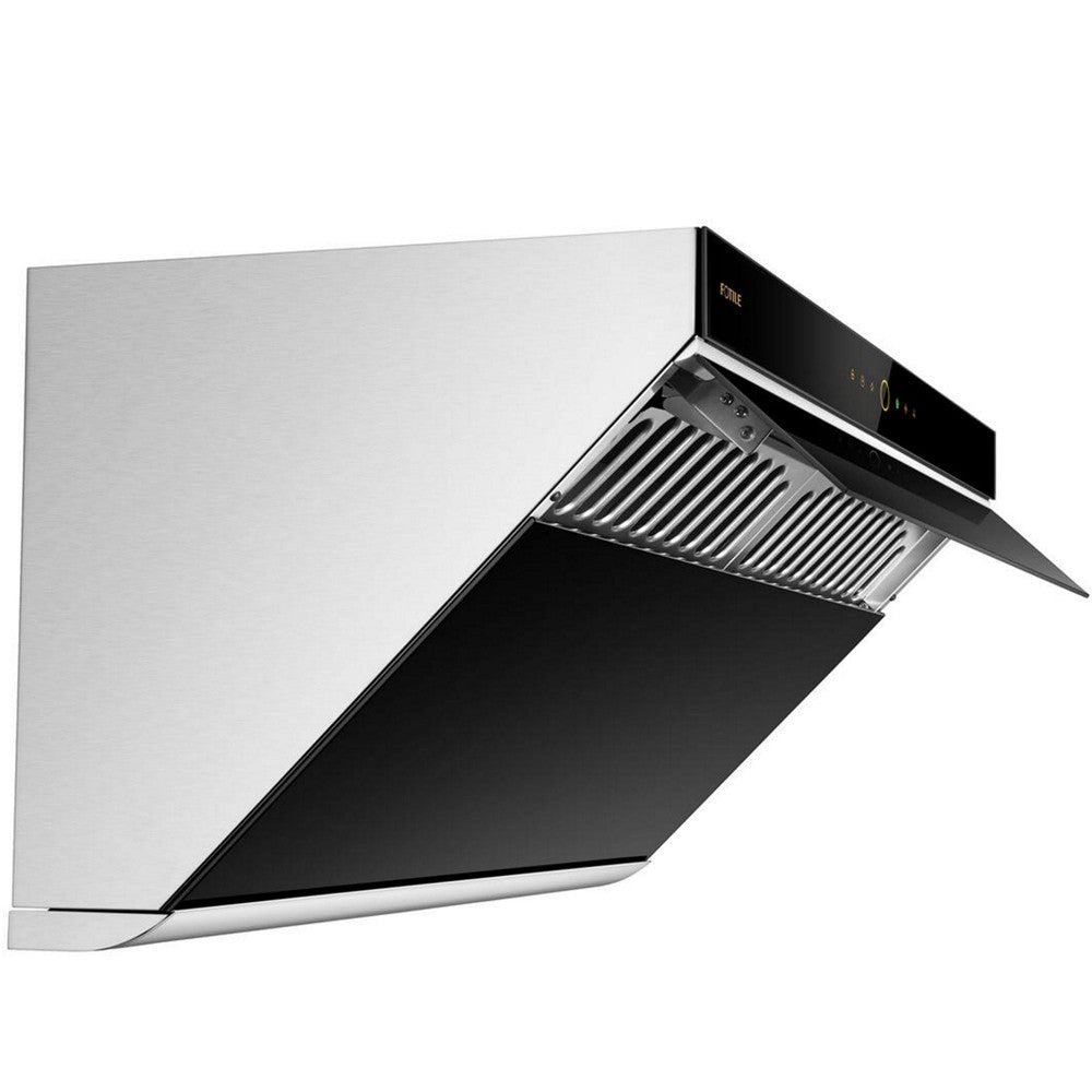 Fotile Slant Vent Series 36 in. 1000 CFM Wall Mount Range Hood with Motion and Touch Activation in Onyx Black (JQG9006)