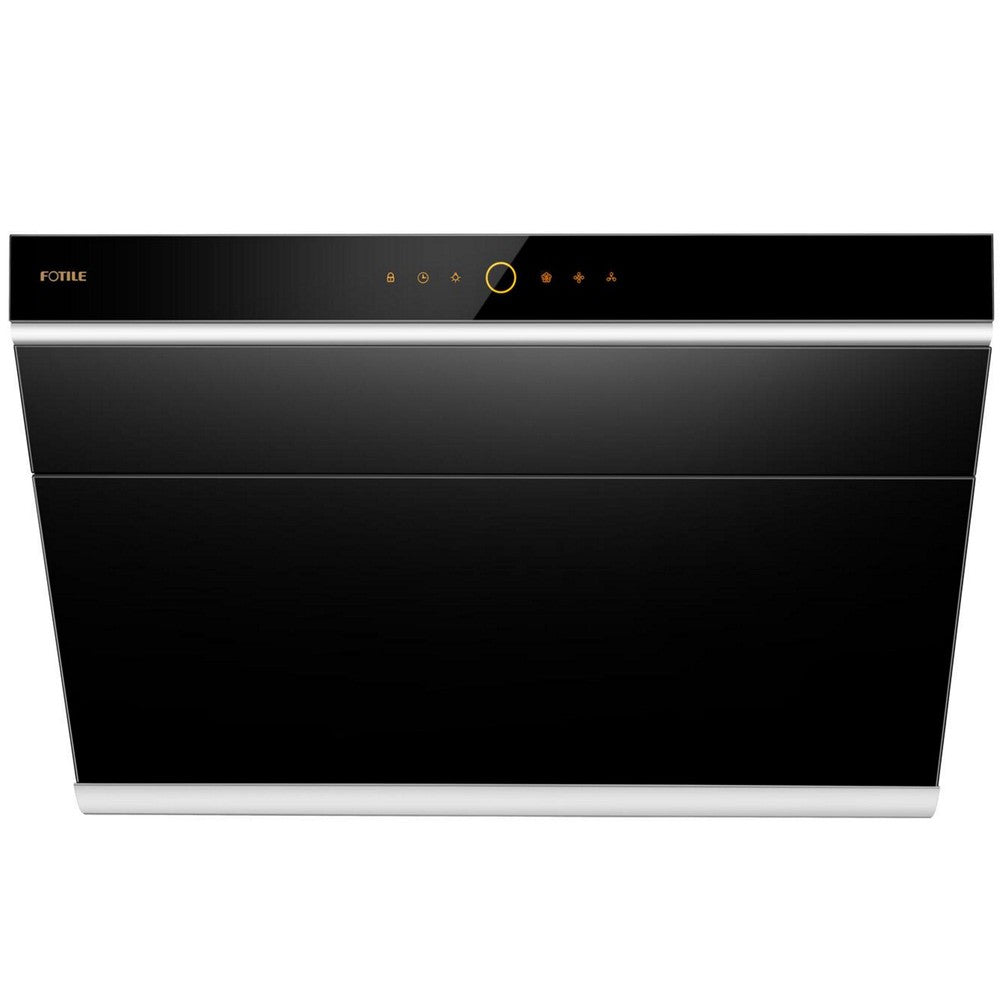 Fotile Slant Vent Series 36 in. 1000 CFM Wall Mount Range Hood with Motion and Touch Activation in Onyx Black (JQG9006) main image.