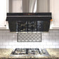 Fotile Slant Vent Series 36 in. 850 CFM Wall Mount Range Hood with Touchscreen in Onyx Black Tempered Glass (JQG9001)