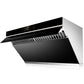 Fotile Slant Vent Series 36 in. 850 CFM Wall Mount Range Hood with Touchscreen in Onyx Black Tempered Glass (JQG9001)