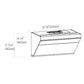 Fotile Slant Vent Series 36 in. 850 CFM Wall Mount Range Hood with Touchscreen in Onyx Black Tempered Glass (JQG9001)