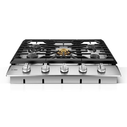 Fotile Tri-Ring Series 30 in. Gas Cooktop with 5 Burners in Stainless Steel (GLS30501)