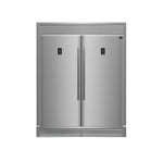 Forno Rizzuto 60 in. 27.6 cu. ft. Pro-Style Dual Combination Fridge/Freezer Refrigerator in Stainless Steel (FFFFD1933-60S)