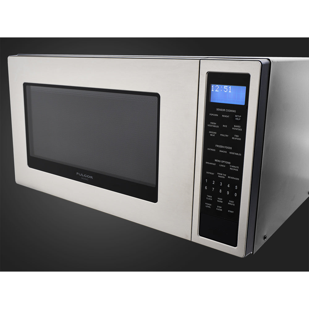 Fulgor Milano 24 in. 400 Series Counter-top Microwave in Stainless Steel (F4MWO24S1)-