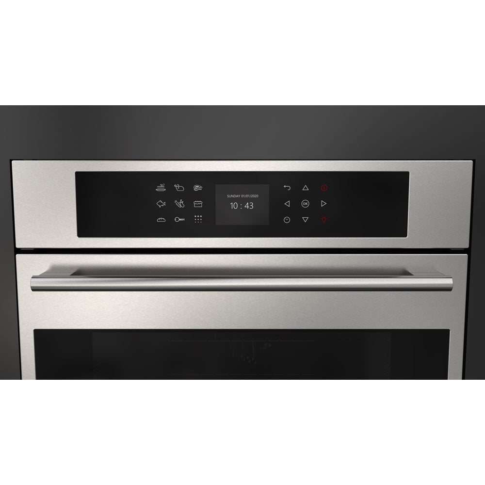 Fulgor Milano 24 in. Electric Single Wall Oven with Self Clean and Convection in Stainless Steel (F7SP24S1)-