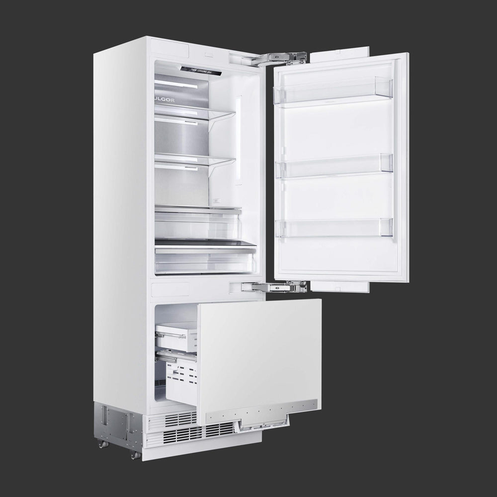 Fulgor Milano 30 in. 16 cu. ft. Counter Depth Panel Ready Built-In Refrigerator (FM4BM30FBI)-