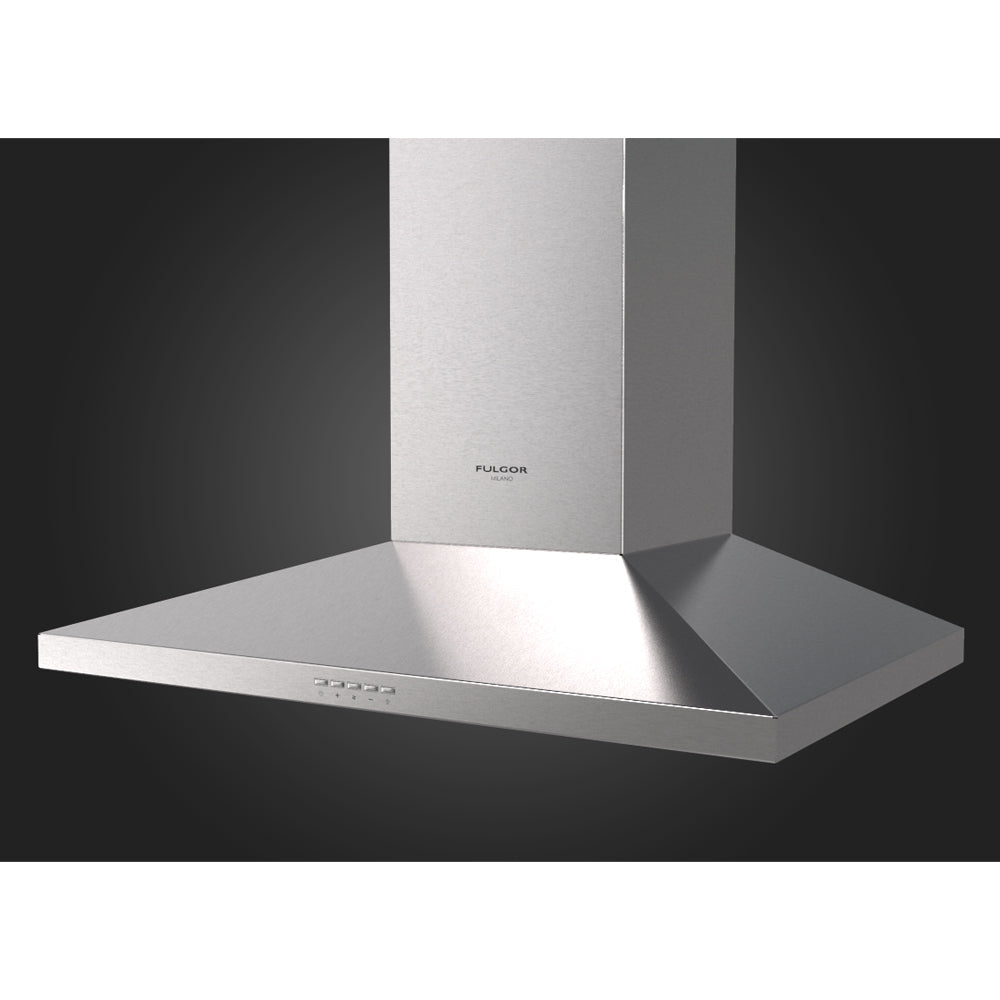 Fulgor Milano 30 in. 600 CFM Wall Mount Range Hood in Stainless Steel (F4CW30S1)-