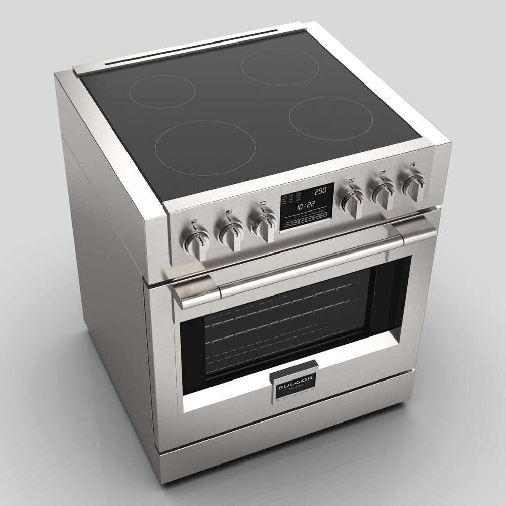 Fulgor Milano 30 in. 600 Series All Electric Induction Range in Stainless Steel (F6PIR304S1)-