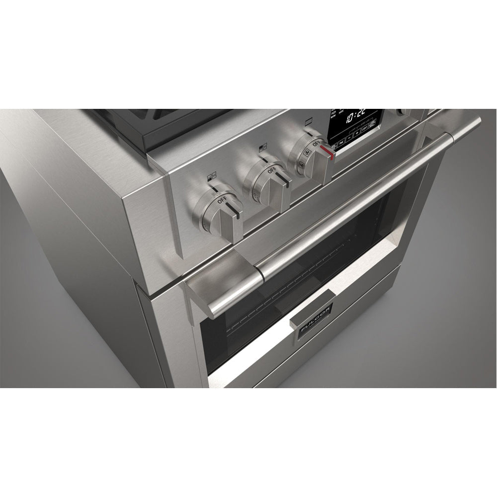 Fulgor Milano 30 in. 600 Series Dual Fuel Range with 4 Burners in Stainless Steel (F6PDF304S1)-