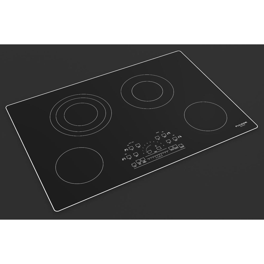 Fulgor Milano 30 in. 600 Series Electric Cooktop with 4 Burners and Glass Ceramic Cooktop in Stainless Steel (F6RT30S2)-