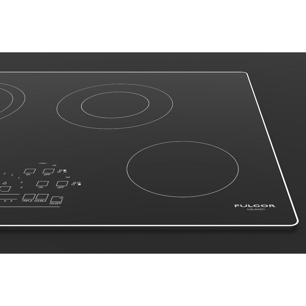 Fulgor Milano 30 in. 600 Series Electric Cooktop with 4 Burners and Glass Ceramic Cooktop in Stainless Steel (F6RT30S2)-