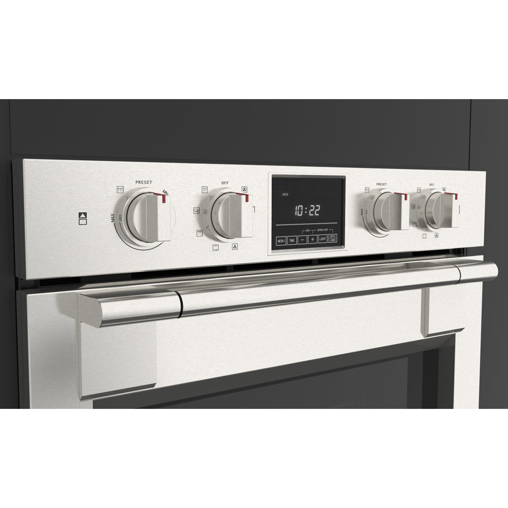 Fulgor Milano 30 in. Electric Built-in Double Wall Oven in Stainless Steel (F6PDP30S1)-