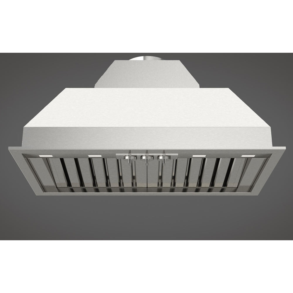 Fulgor Milano 34 in. 1000 CFM Professional Range Hood Insert with Knob Controls in Stainless Steel (F6BP34DS1)-