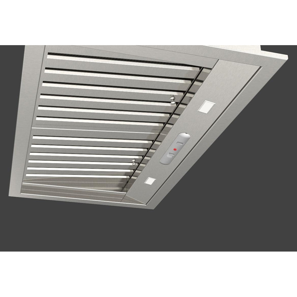 Fulgor Milano 34 in. 600 CFM Professional Range Hood Insert in Stainless Steel (F6BP34S1)-