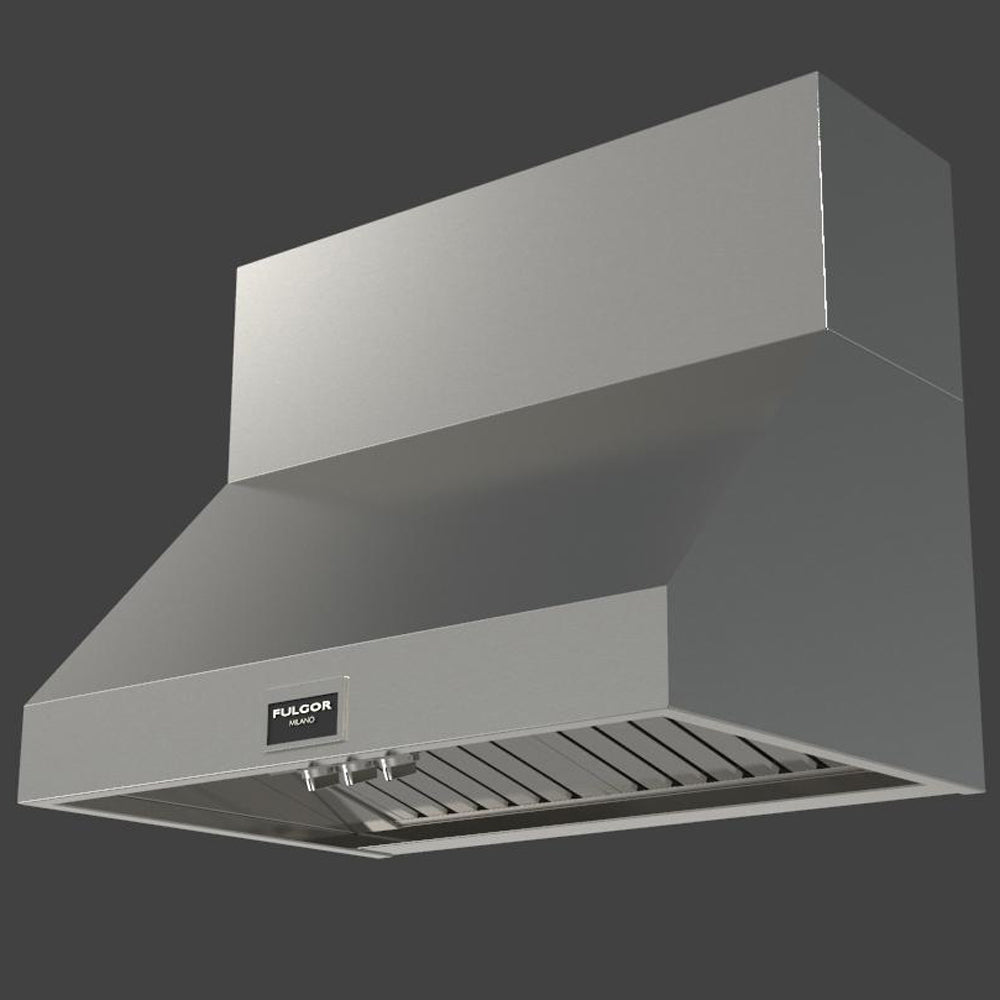 Fulgor Milano 36 in. 1000 CFM Professional Under Cabinet Range Hood with Knob Control in Stainless Steel (F6PH36DS1)-