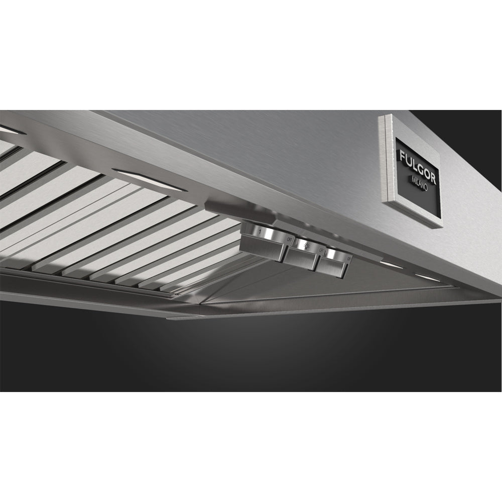 Fulgor Milano 36 in. 1000 CFM Professional Wall Mount Range Hood in Stainless Steel (F6PC36DS1)-