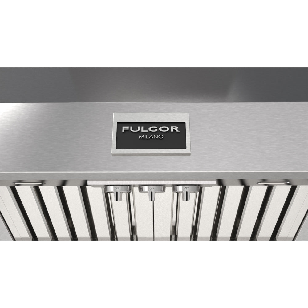 Fulgor Milano 36 in. 1000 CFM Professional Wall Mount Range Hood in Stainless Steel (F6PC36DS1)-