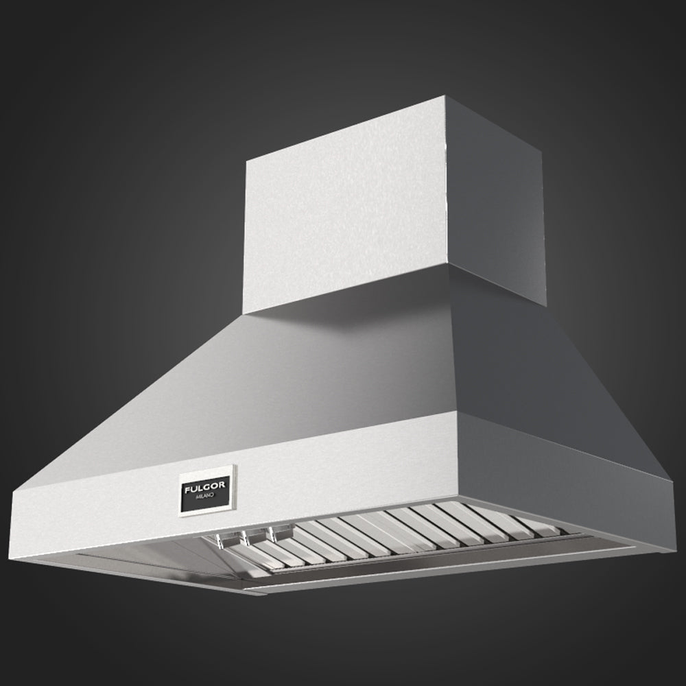 Fulgor Milano 36 in. 1000 CFM Professional Wall Mount Range Hood in Stainless Steel (F6PC36DS1)-