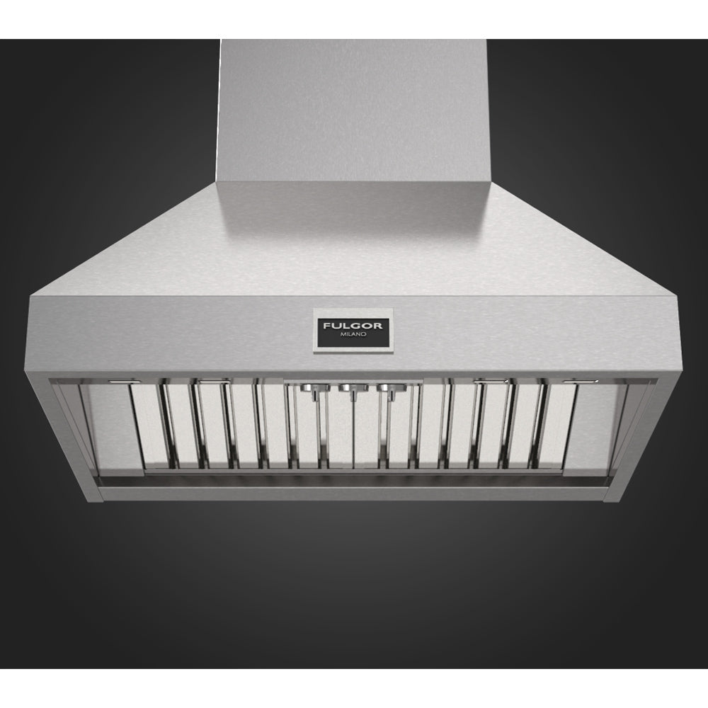 Fulgor Milano 36 in. 1000 CFM Professional Wall Mount Range Hood in Stainless Steel (F6PC36DS1)-