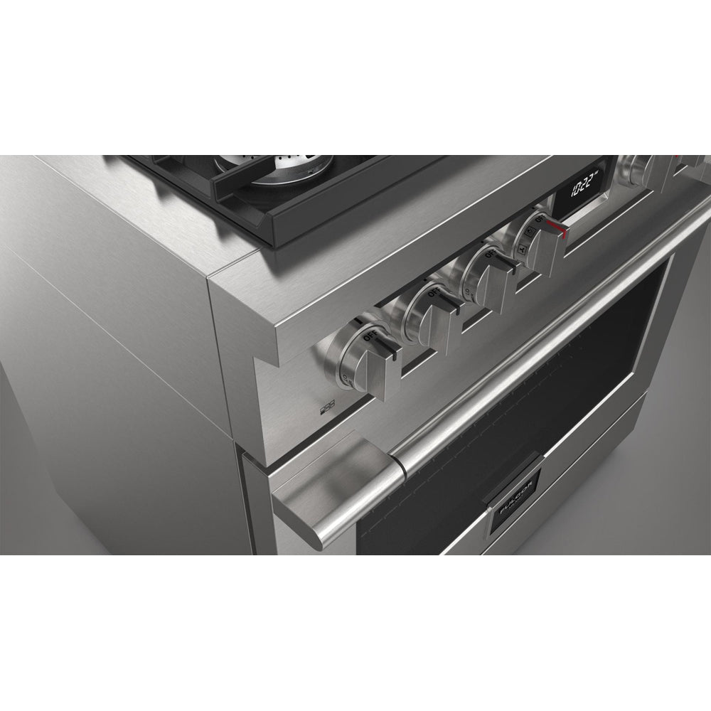 Fulgor Milano 36 in. 400 Series Accento Dual Fuel Range in Stainless Steel (F4PDF366S1)-