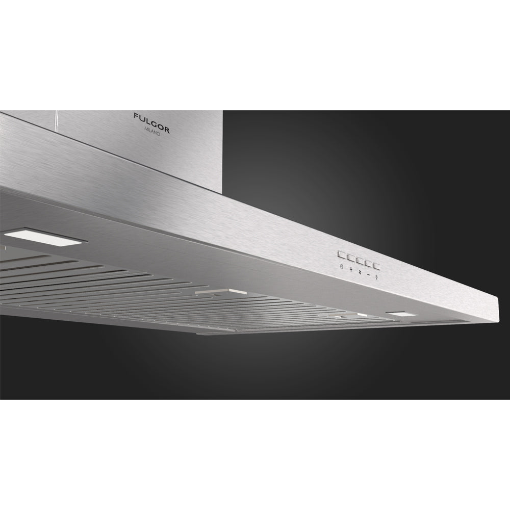 Fulgor Milano 36 in. 600 CFM Wall Mount Range Hood in Stainless Steel (F4CW36S1)-