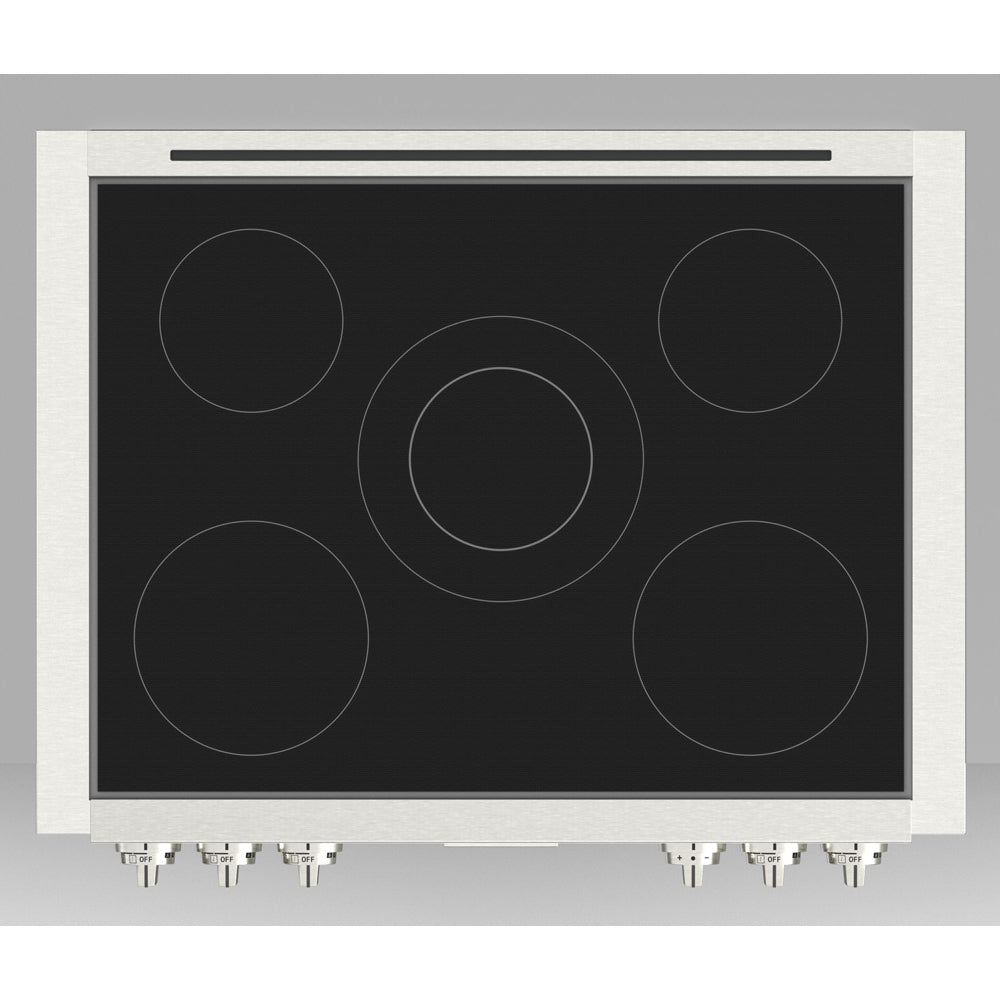 Fulgor Milano 36 in. 600 Professional Series Induction Range Top in Stainless Steel with Glass Ceramic Top (F6IRT365S1)-