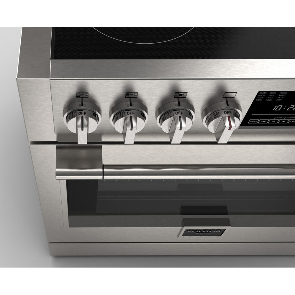 Fulgor Milano 36 in. 600 Series All Electric Induction Range in Stainless Steel (F6PIR365S1)-