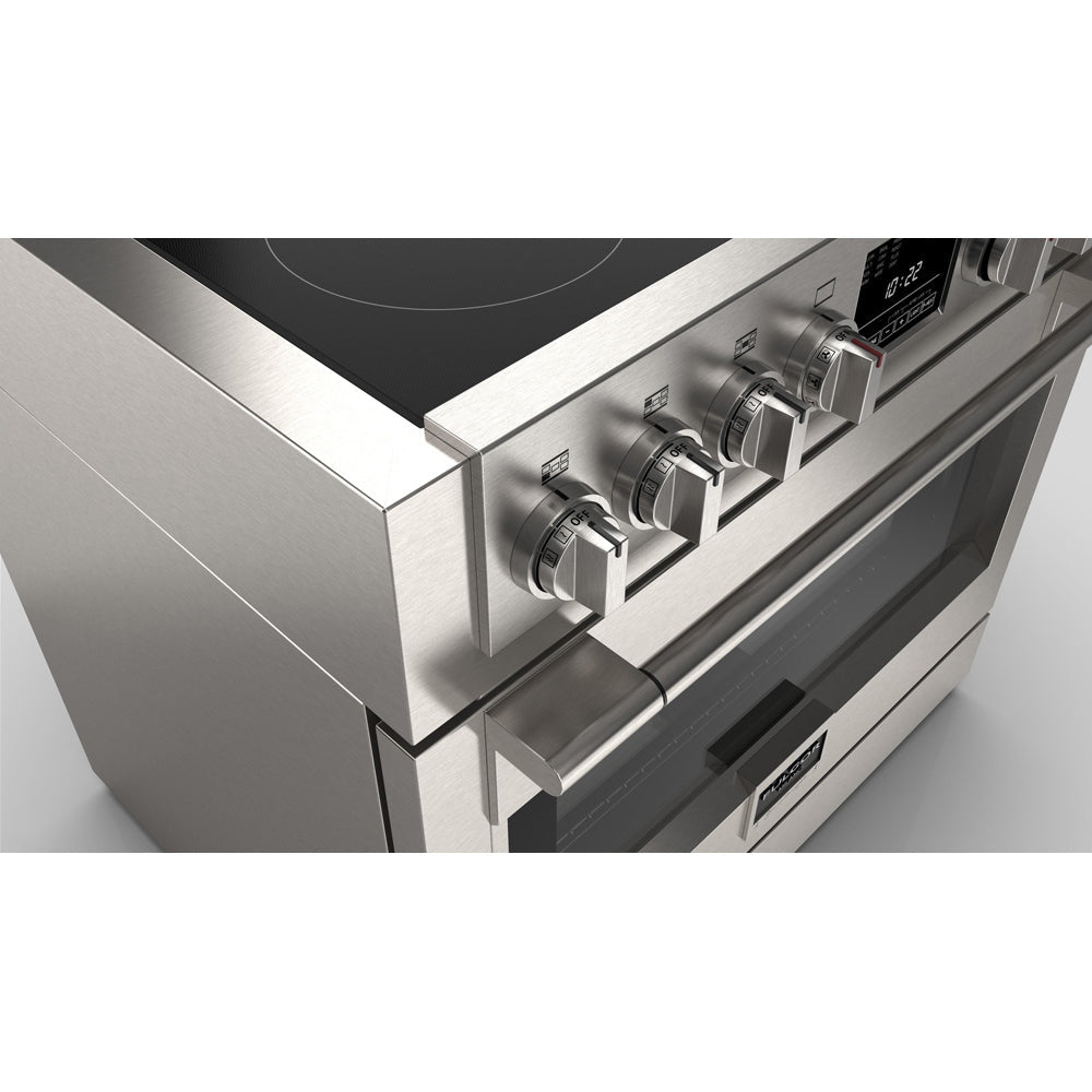 Fulgor Milano 36 in. 600 Series All Electric Induction Range in Stainless Steel (F6PIR365S1)-