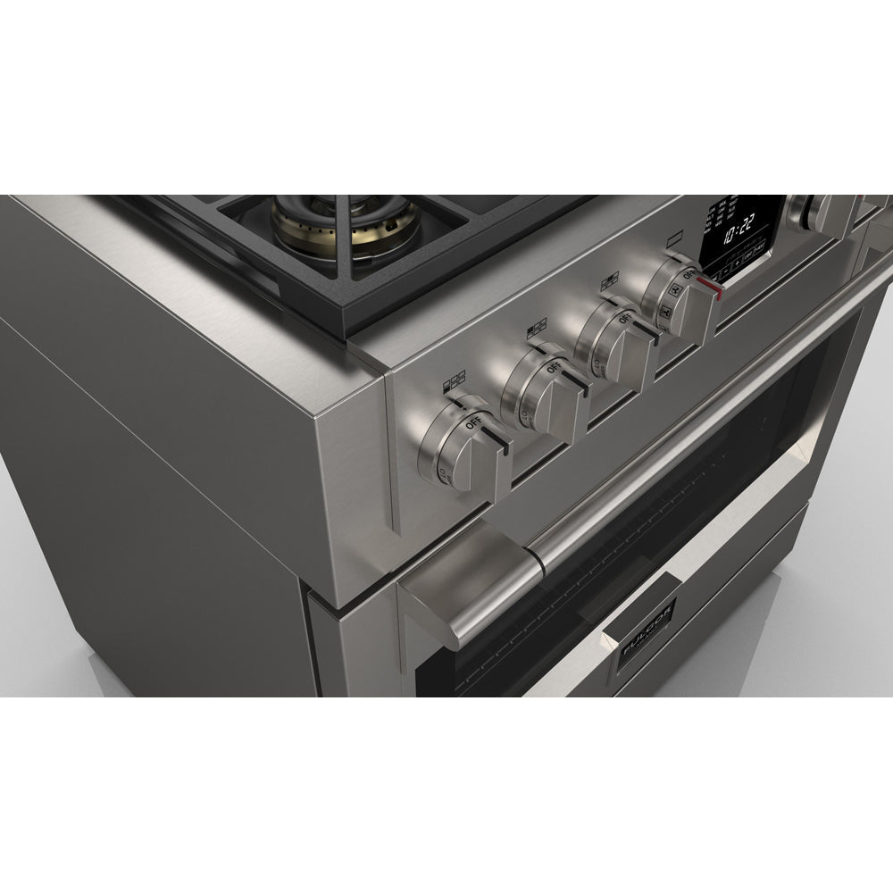 Fulgor Milano 36 in. 600 Series Dual Fuel Range with 6 Burners in Stainless Steel (F6PDF366S1)-