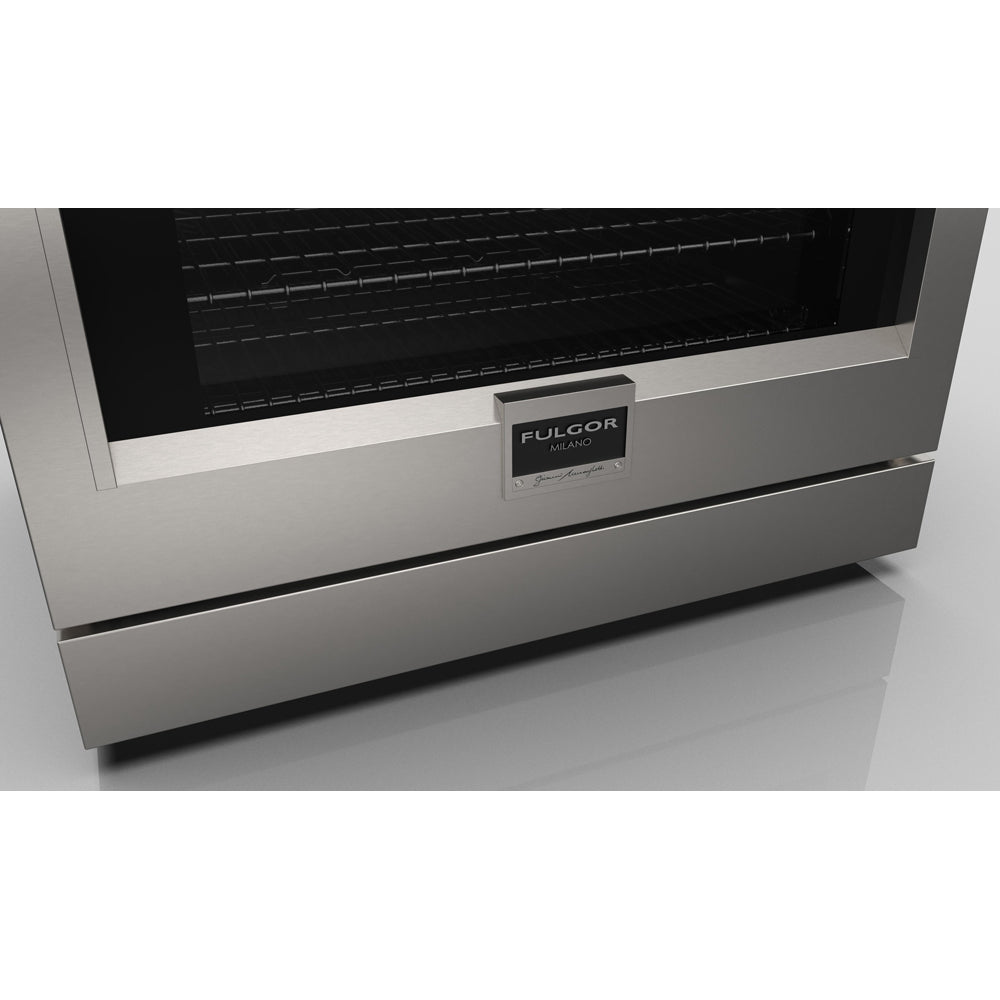 Fulgor Milano 36 in. 600 Series Dual Fuel Range with 6 Burners in Stainless Steel (F6PDF366S1)-