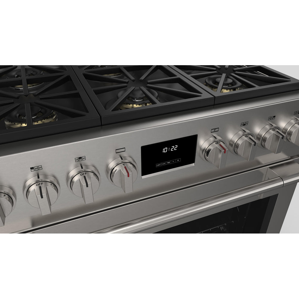 Fulgor Milano 36 in. 600 Series Pro All Gas Range with 6 Burners in Stainless Steel (F6PGR366S2)-