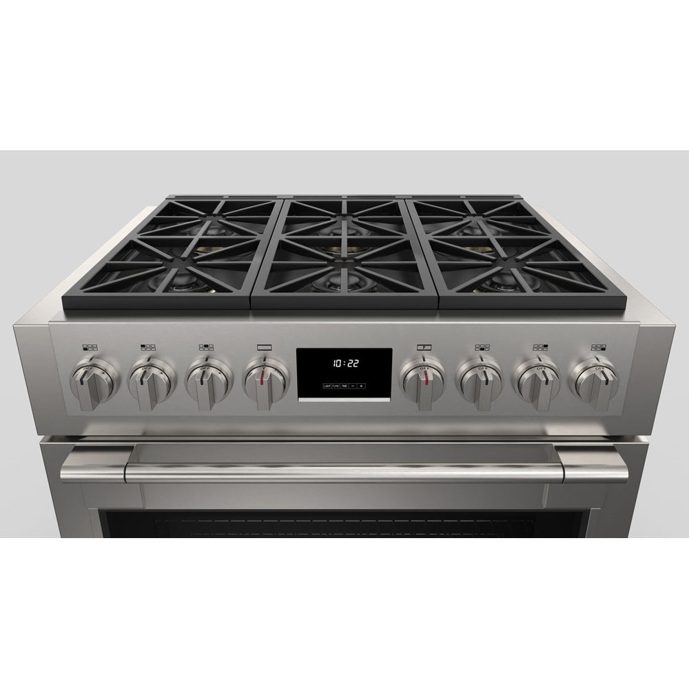 Fulgor Milano 36 in. 600 Series Pro All Gas Range with 6 Burners in Stainless Steel (F6PGR366S2)-