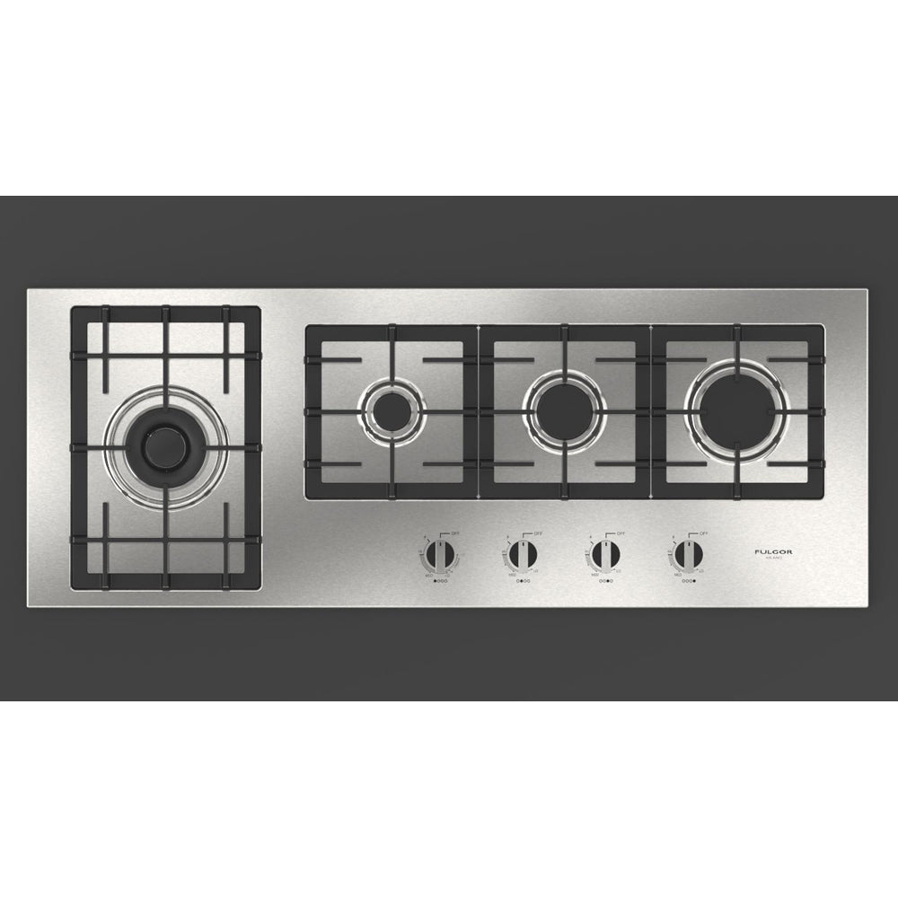 Fulgor Milano 42 in. 400 Series Gas Cooktop with 4 Burners in Stainless Steel (F4GK42S1)-