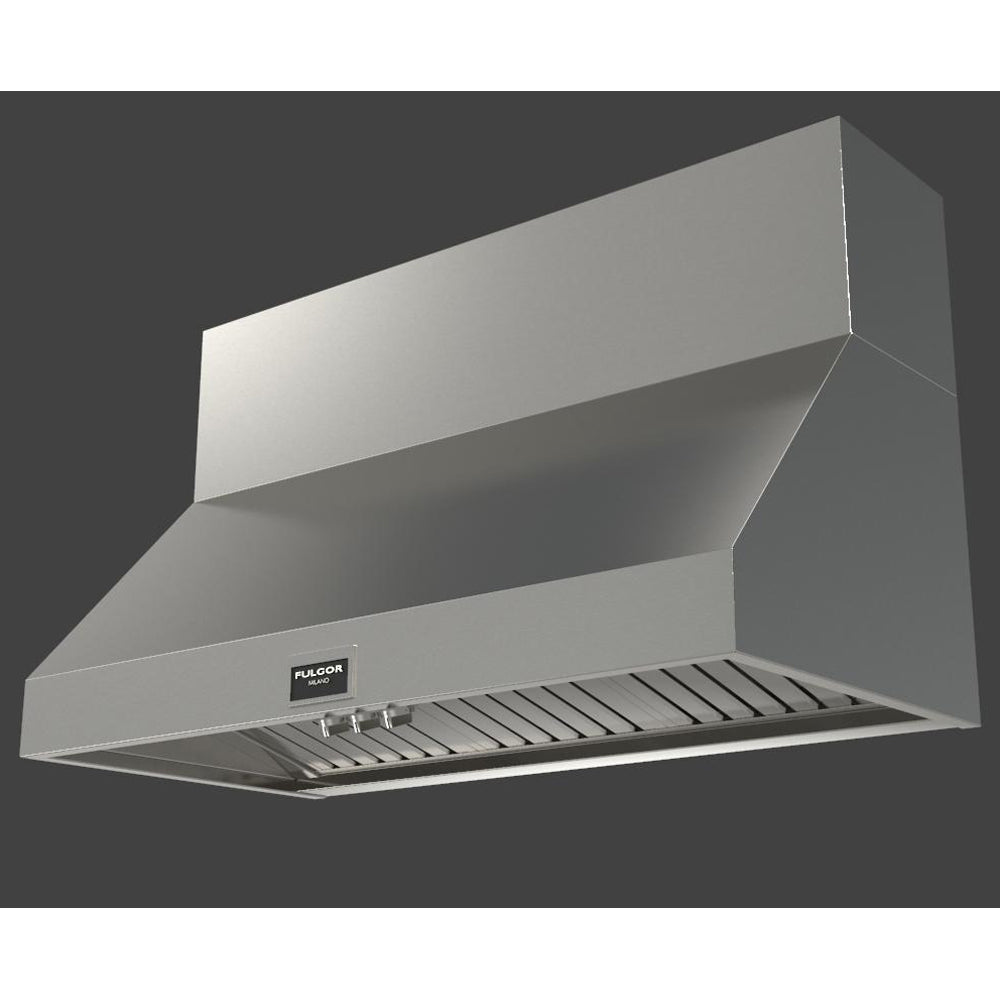 Fulgor Milano 48 in. 1000 CFM Professional Under Cabinet Range Hood with Knob Control in Stainless Steel (F6PH48DS1)-