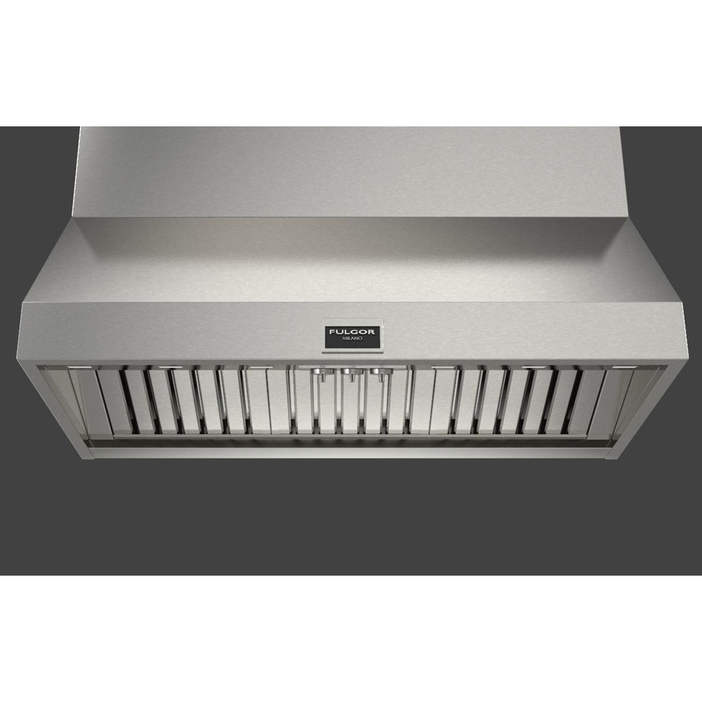 Fulgor Milano 48 in. 1000 CFM Professional Under Cabinet Range Hood with Knob Control in Stainless Steel (F6PH48DS1)-