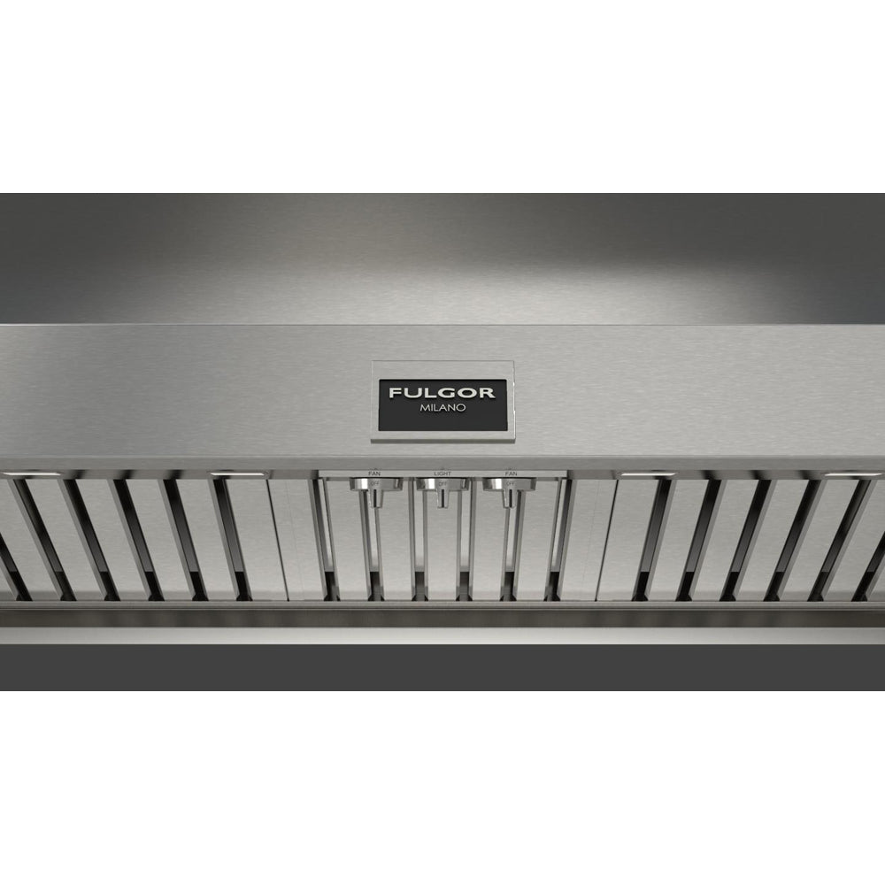 Fulgor Milano 48 in. 1000 CFM Professional Under Cabinet Range Hood with Knob Control in Stainless Steel (F6PH48DS1)-