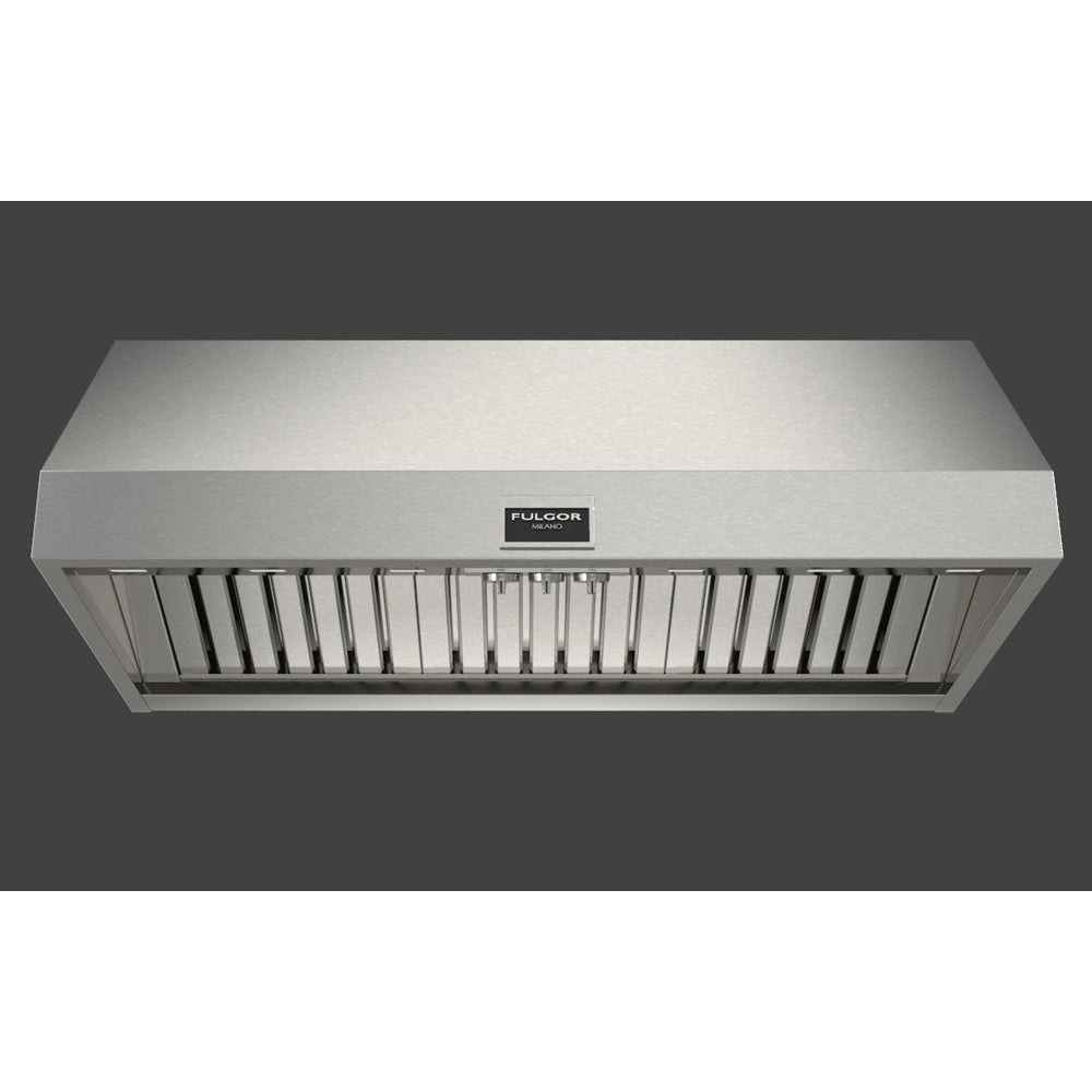 Fulgor Milano 48 in. 1000 CFM Professional Under Cabinet Range Hood with Knob Control in Stainless Steel (F6PH48DS1)-