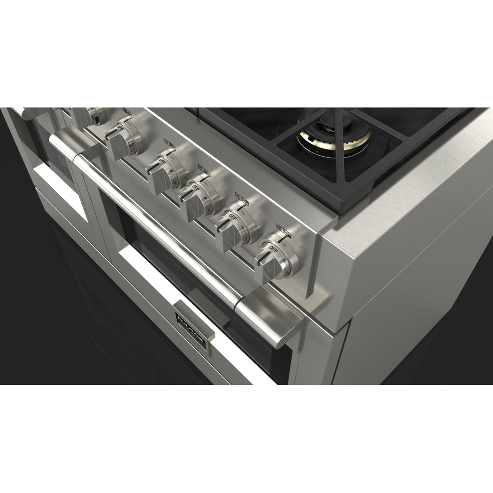 Fulgor Milano 48 in. 600 Series Pro All Gas Range with 6 Burners and Trilaminate Griddle in Stainless Steel (F6PGR486GS2)-