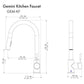 ZLINE Gemini Kitchen Faucet in Brushed Nickel (GEM-KF-BN)