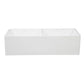 Kingston Brass 36 in. Solid Surface Double Bowl Farmhouse Kitchen Sink, Matte White Matte White