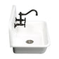 Kingston Brass Arcticstone 30 in. Solid Surface Farmhouse Kitchen Sink with Backsplash, Matte White (GKTA302119) Matte White