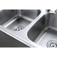 Kingston Brass 33 in. Drop-in Double Bowl Kitchen Sink in Brushed Stainless Steel (GKTD33228)