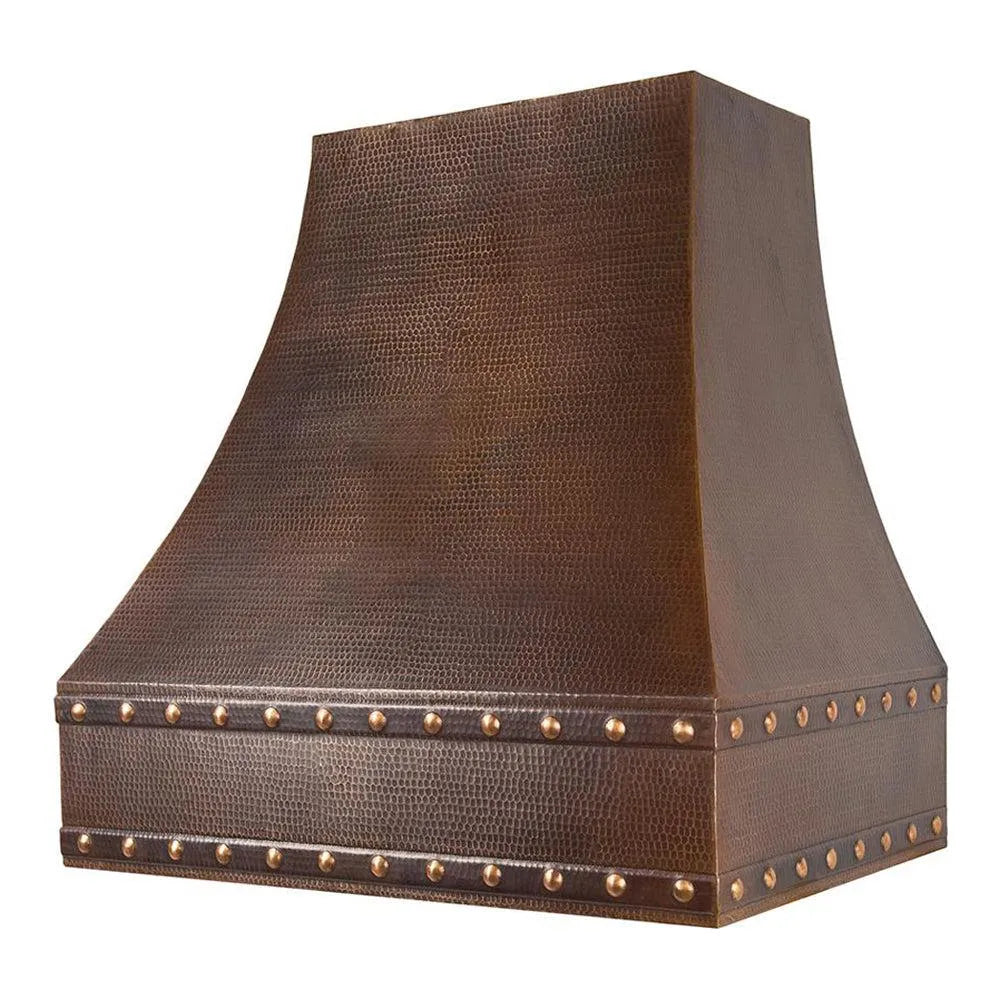 Premier Copper 36 in. Correa Wall Mounted Range Hood in Hammered Copper main image.