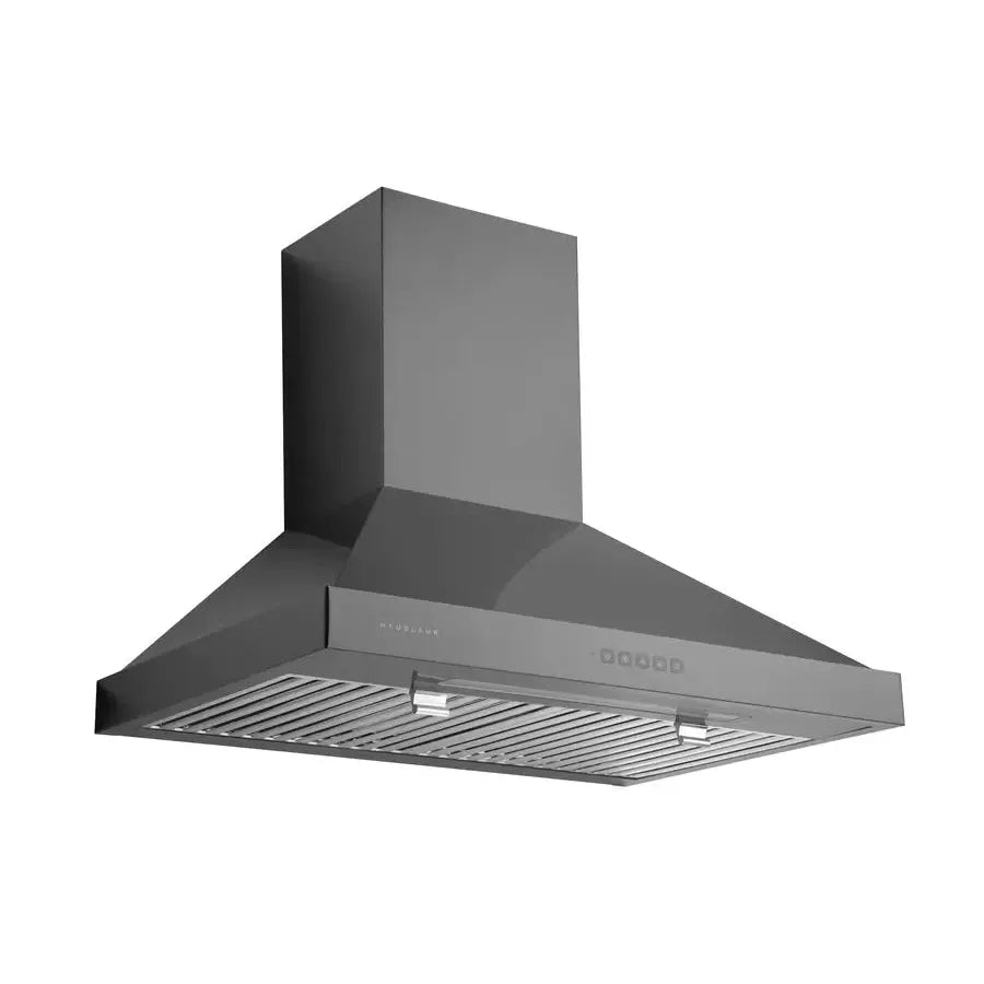 Hauslane Chef 30 in. Convertible Black Stainless Steel Wall Mount Range Hood (WM-590BSS-30) side.
