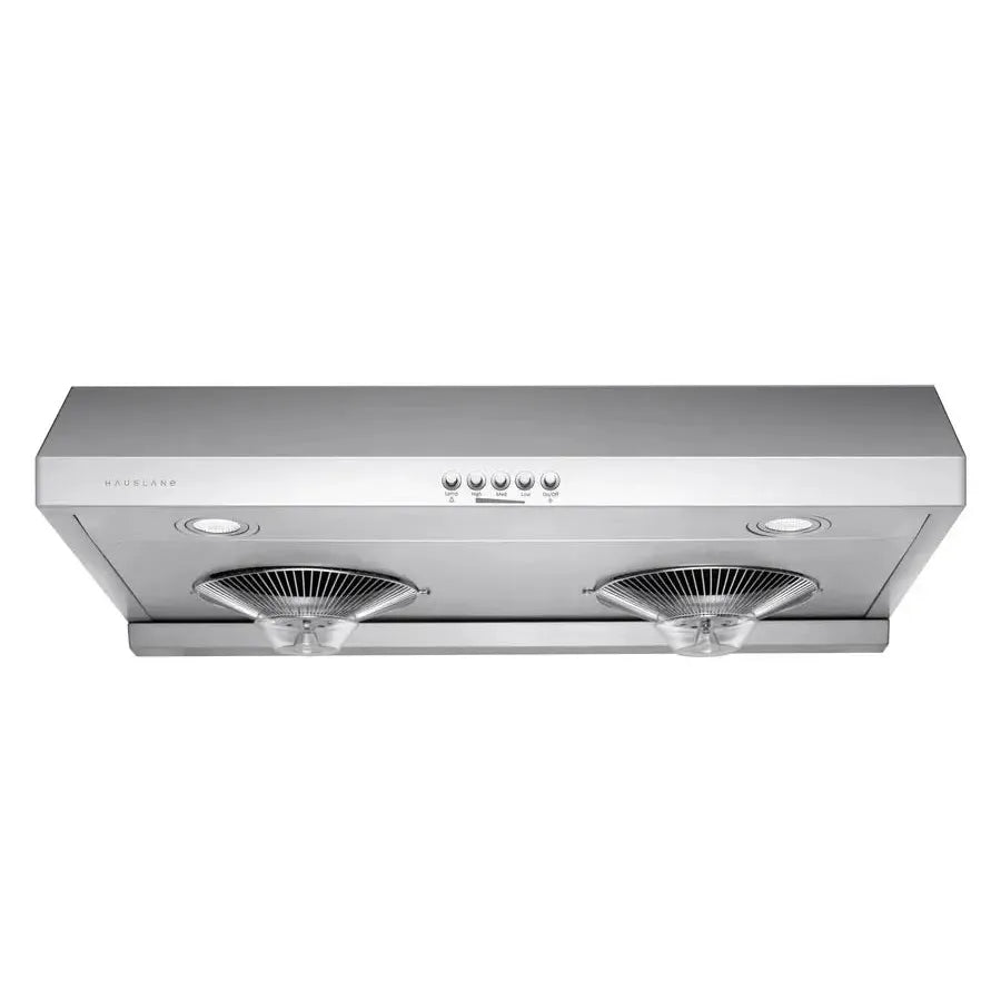 Hauslane Chef 30 in. Ducted Stainless Steel Under Cabinet Range Hood (UC-C100SS-30) front.