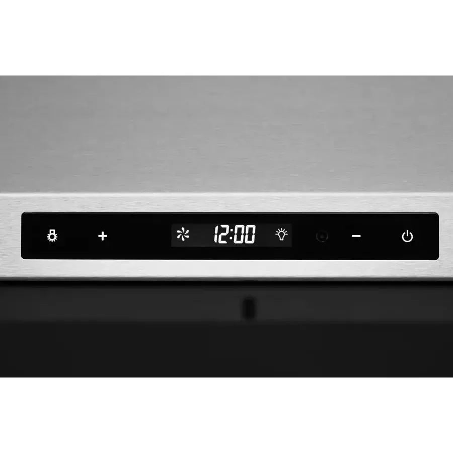 Hauslane Chef Convertible Stainless Steel Wall Mount Range Hood (WM-538SS) touch controls close-up.