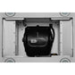 Hauslane Chef Convertible Stainless Steel Island Mount Range Hood (IS-200SS) internal motor detail.