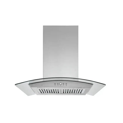 Hauslane Chef Convertible Stainless Steel Island Mount Range Hood (IS-200SS) front.