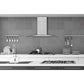 Hauslane Chef Convertible Stainless Steel Wall Mount Range Hood with Size Options (WM-600SS) lifestyle, in a modern kitchen.